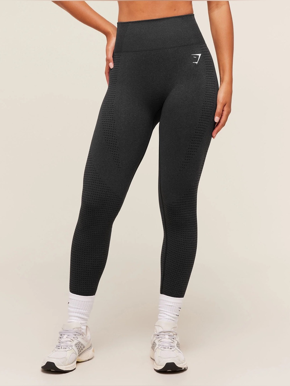 Gymshark Vital Seamless 2.0 Leggings in Black Marl XS NWOT